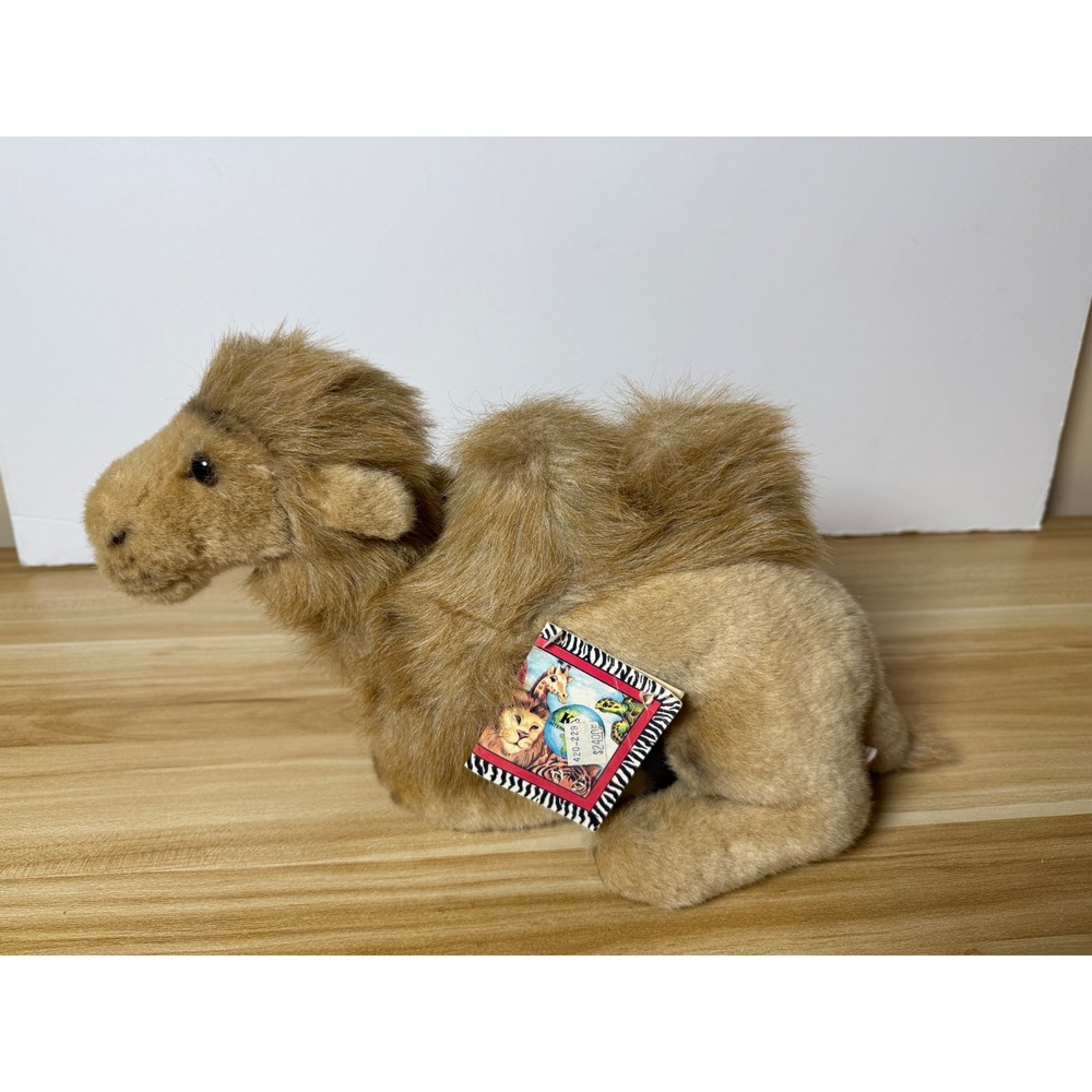 Vintage K&M International Camel Plush Stuffed Animal Toy With‎ Tags 15" x 8"